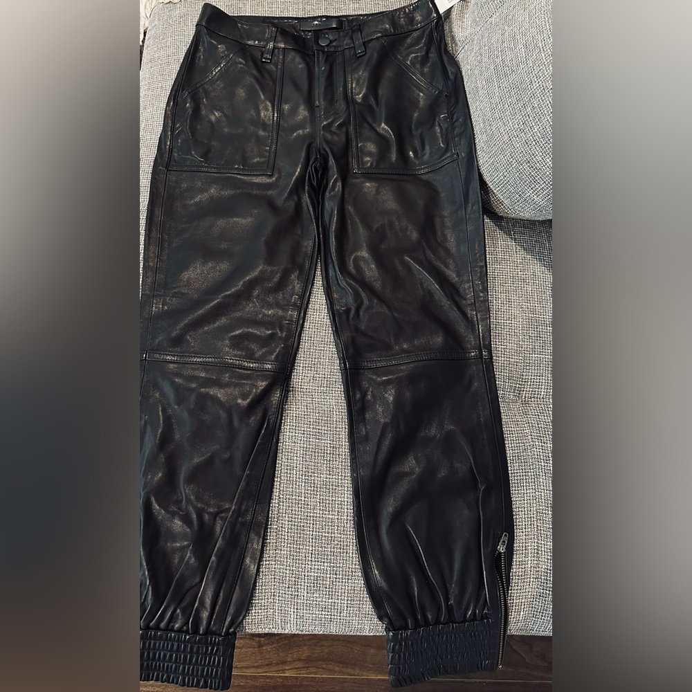 J Brand lamb leather pants